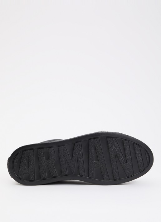 Armani Sneaker met logo - detail 4 zwart