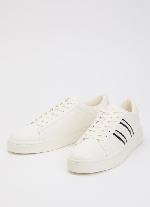 Armani Sneaker met logo - detail 2 gebroken wit