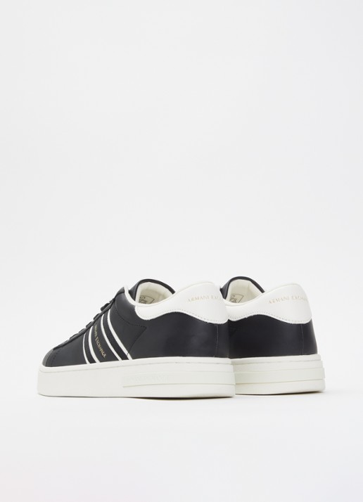 Armani Sneaker met logo - achterkant 4 zwart