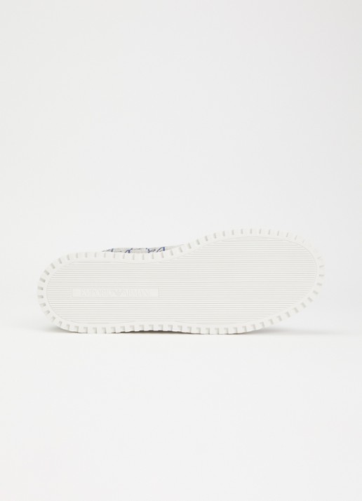 Armani Sneaker met logoprint - detail 3 donkerblauw