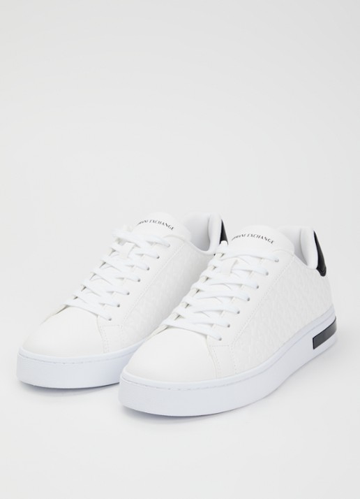 Armani Sneaker met logoprint - detail 3 wit