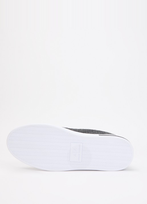 Armani Sneaker met logoprint - detail 5 zwart