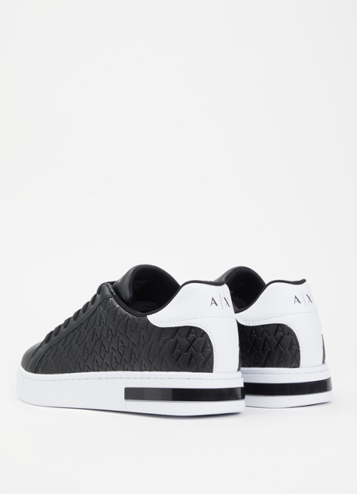 Armani Sneaker met logoprint - achterkant zwart
