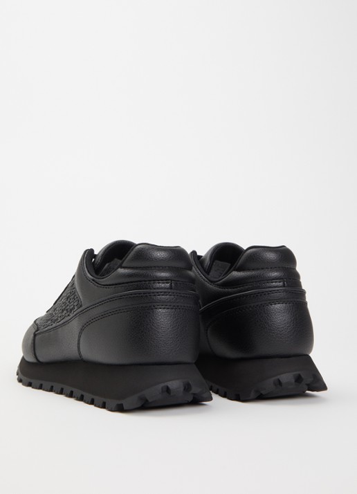 Armani Sneaker met logoprint - achterkant 5 zwart