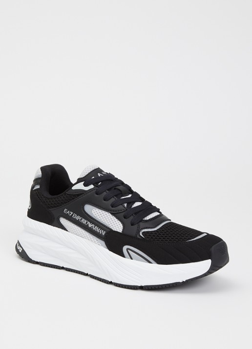 Armani Sneaker met mesh details en logo