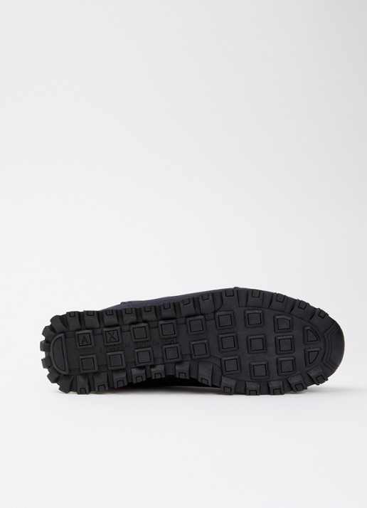 Armani Sneaker met mesh details en logo - detail 3 donkerblauw