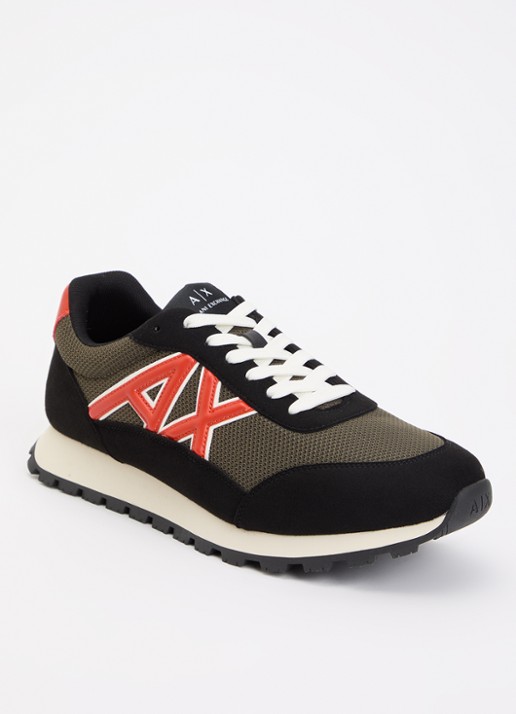 Armani Sneaker met mesh details en logo