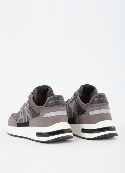 Armani Sneaker met mesh details - achterkant 5 taupe