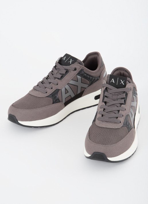 Armani Sneaker met mesh details - detail 2 taupe