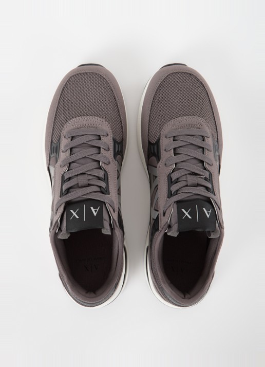 Armani Sneaker met mesh details - detail 3 taupe