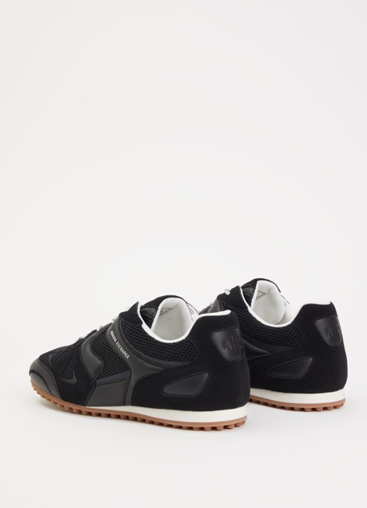 Armani Sneaker met mesh details - achterkant 4 zwart