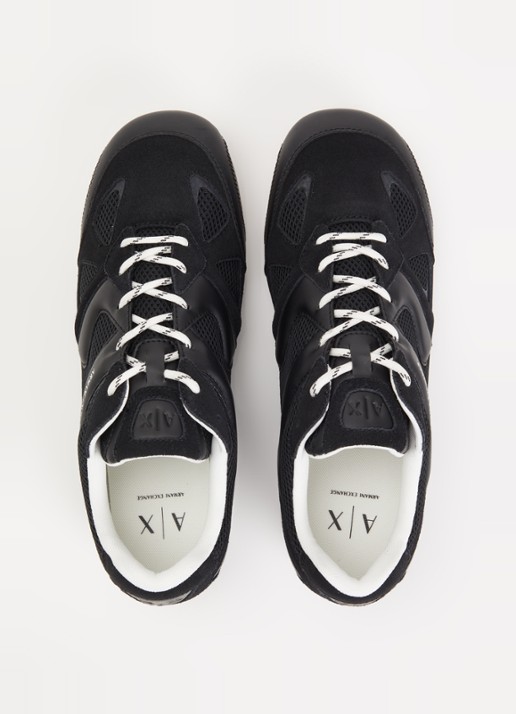 Armani Sneaker met mesh details - detail 2 zwart