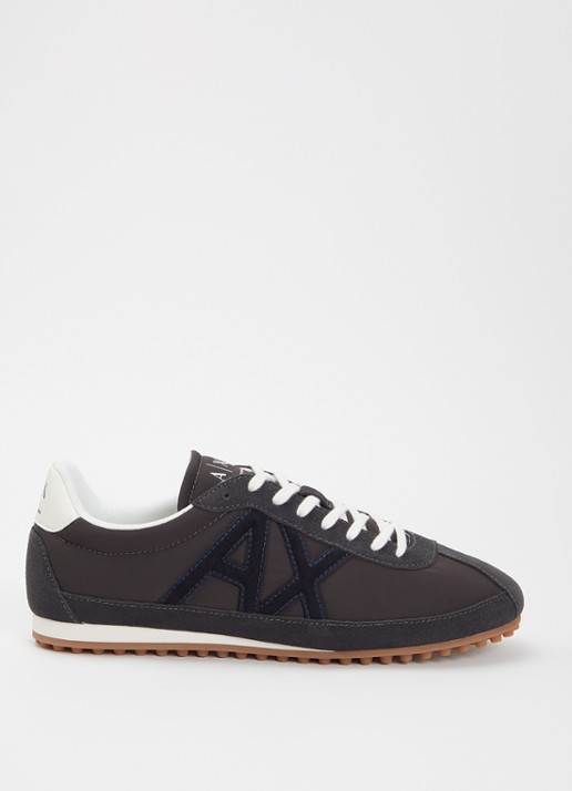 Armani Sneaker met suède details en logo