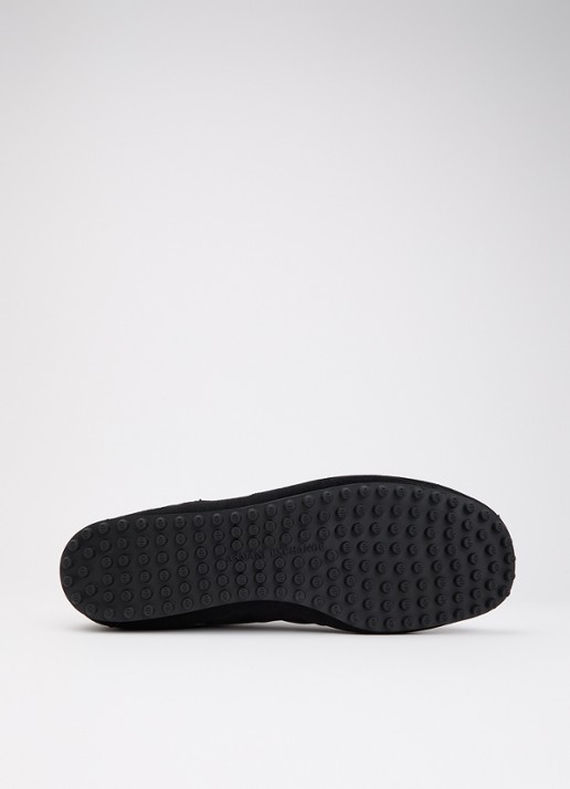 Armani Sneaker met suède details en logo - detail 3 zwart