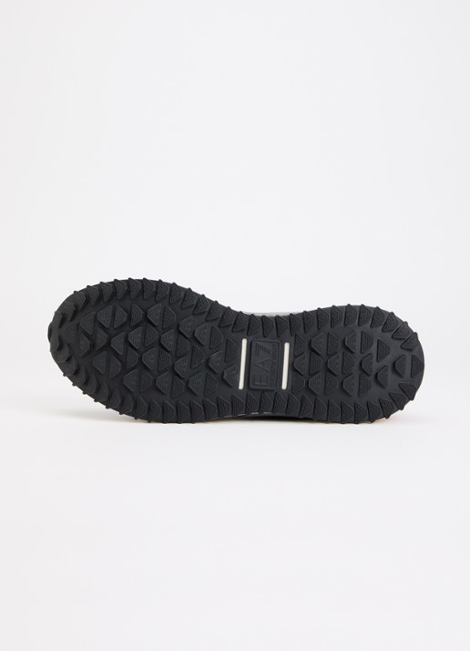 Armani Sneaker suède details en logo - detail 3 grijs