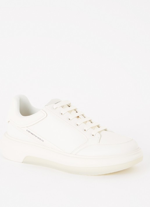Armani Sneaker van leer met logo