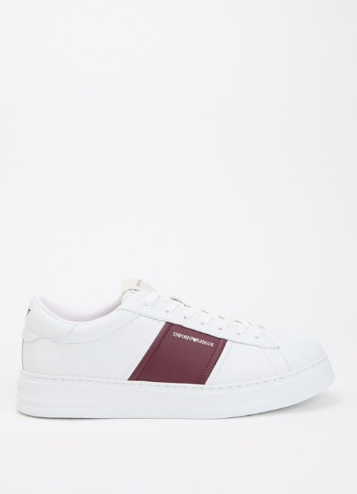 Armani Sneaker van leer met logo
