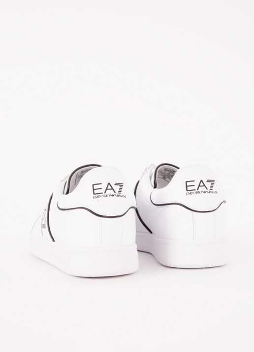 Armani Sneaker van leer met logo - achterkant 4 wit