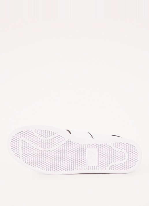 Armani Sneaker van leer met logo - detail 3 wit