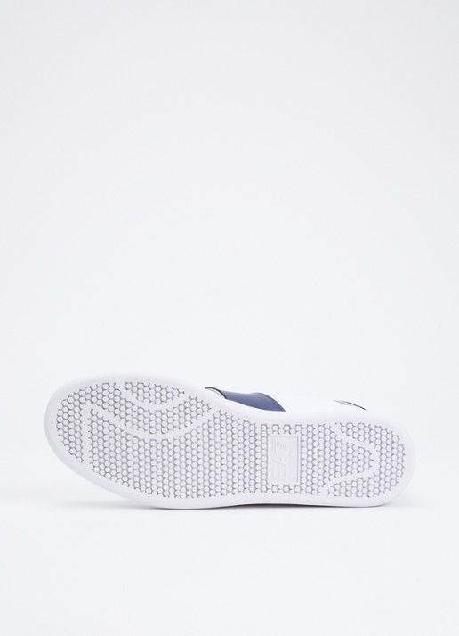 Armani Sneaker van leer met logo - detail 4 blauw