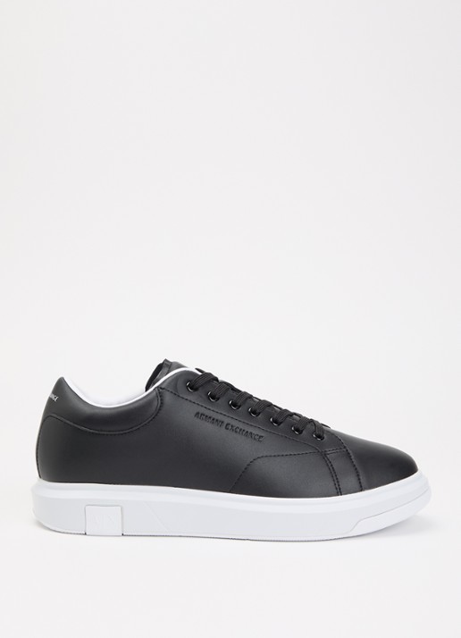 Armani Sneaker van leer met logo