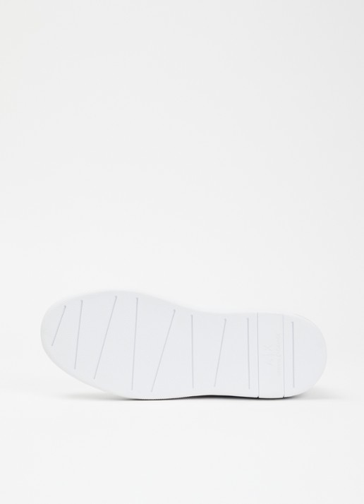 Armani Sneaker van leer met logo - detail 5 wit
