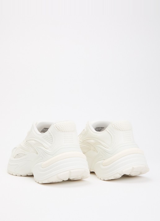 Armani Sneaker van leer met mesh details  - achterkant 5 wit