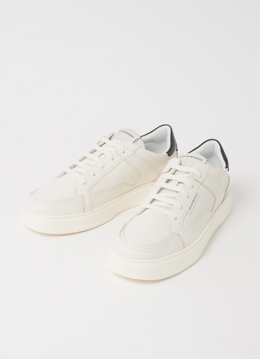 Armani Sneaker van leer  - detail 2 wit