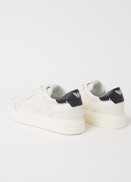 Armani Sneaker van leer  - detail 3 wit