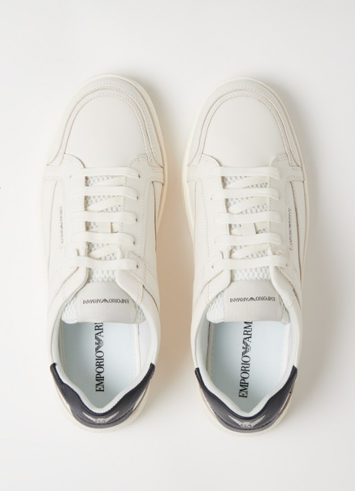 Armani Sneaker van leer  - detail 4 wit