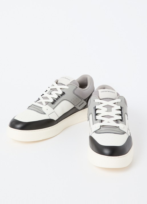 Armani Sneaker van leer - detail grijs
