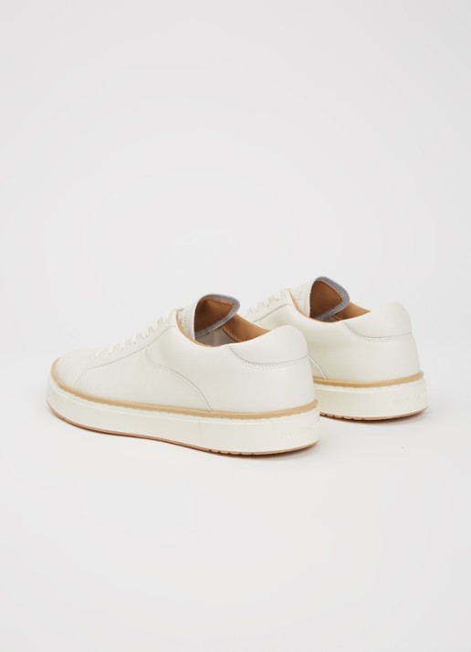 Armani Sneaker van leer - achterkant 5 gebroken wit