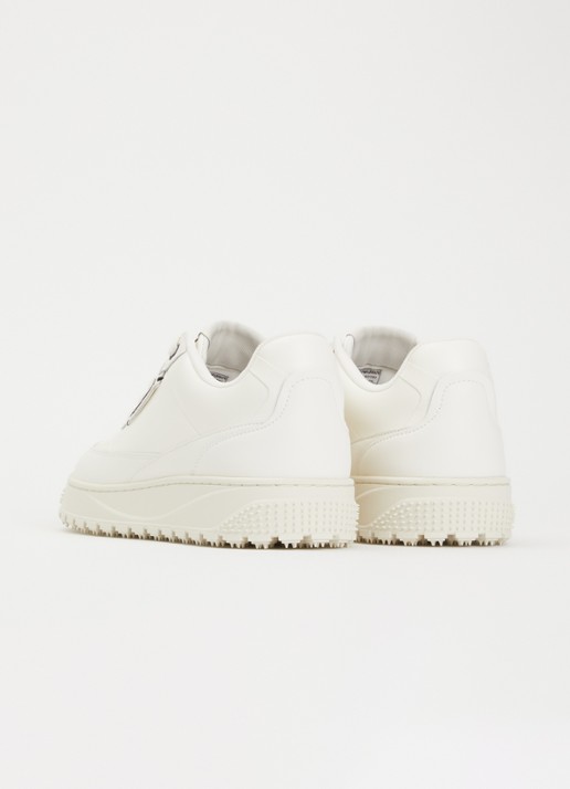 Armani Sneaker van leer - achterkant 5 gebroken wit