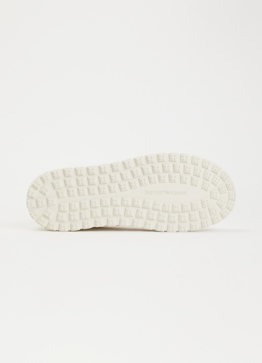 Armani Sneaker van leer - detail 4 gebroken wit
