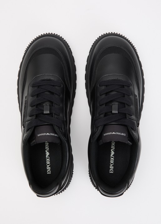 Armani Sneaker van leer - detail 2 zwart