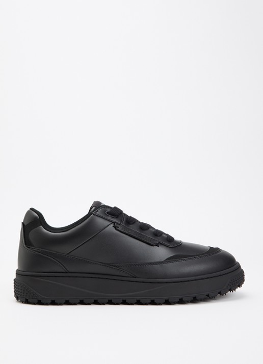 Armani Sneaker van leer - voorkant 4 zwart