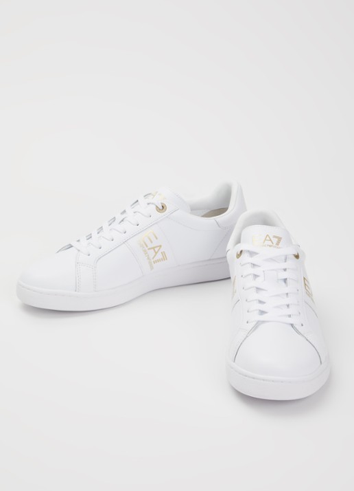 Armani Sneaker van leer - detail 3 wit