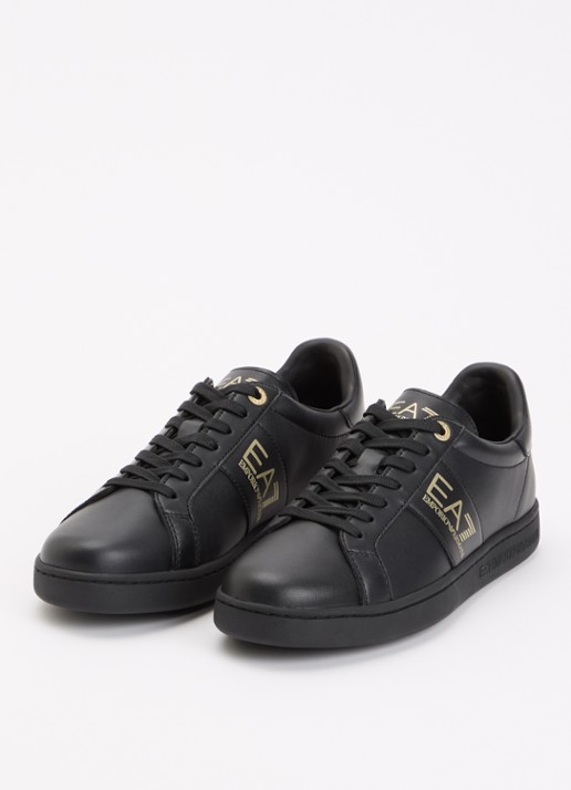 Armani Sneaker van leer - detail 3 zwart