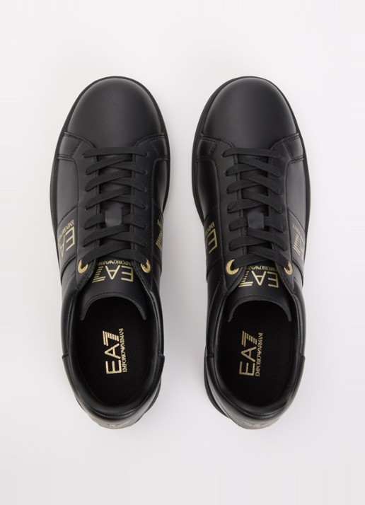 Armani Sneaker van leer - detail 4 zwart