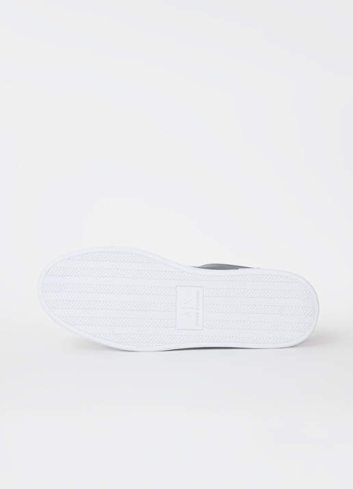 Armani Sneaker van leer - detail 4 donkerblauw