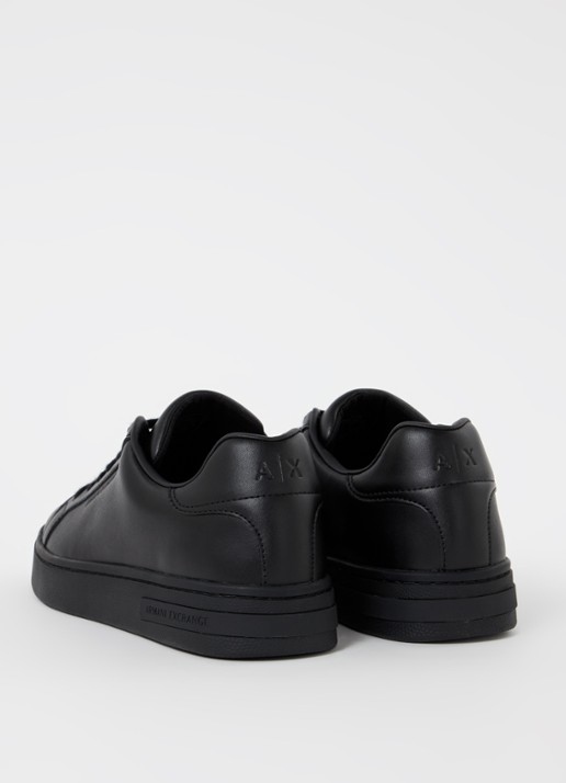 Armani Sneaker van leer - achterkant zwart