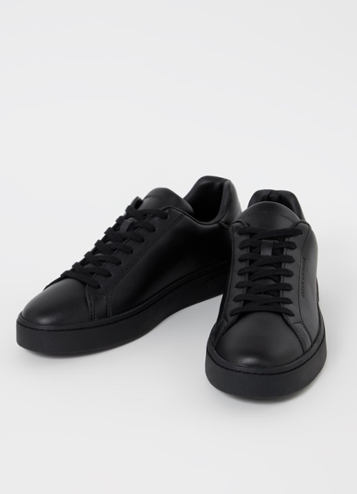Armani Sneaker van leer - detail 3 zwart