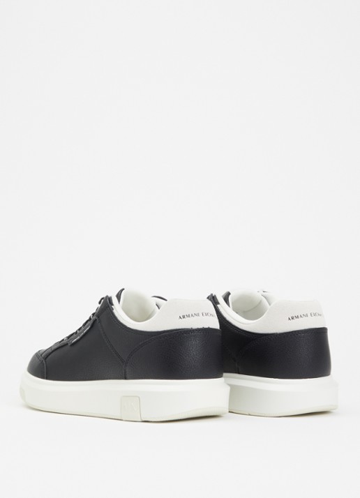 Armani Sneaker van leer - achterkant 5 zwart