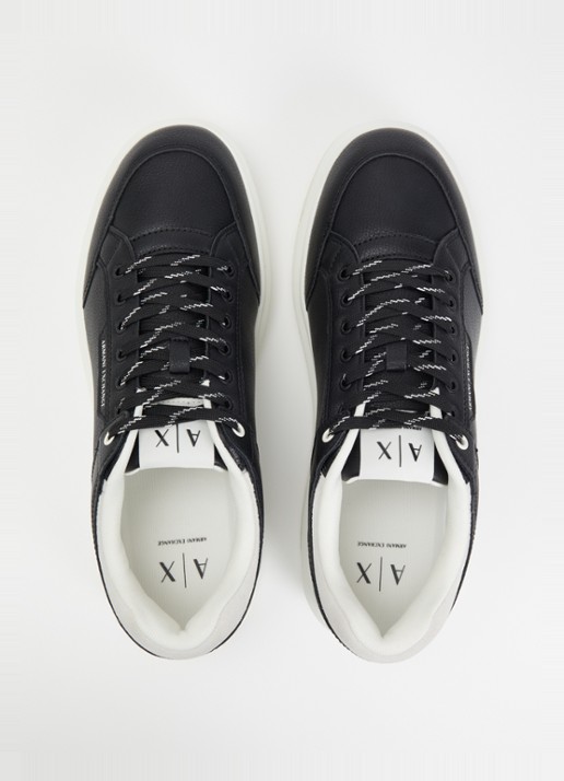 Armani Sneaker van leer - detail 3 zwart