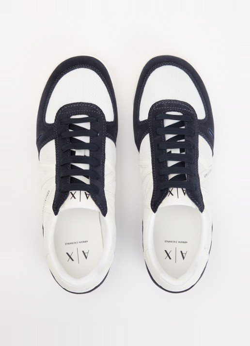 Armani Sneaker van mesh met logo - detail 4 wit