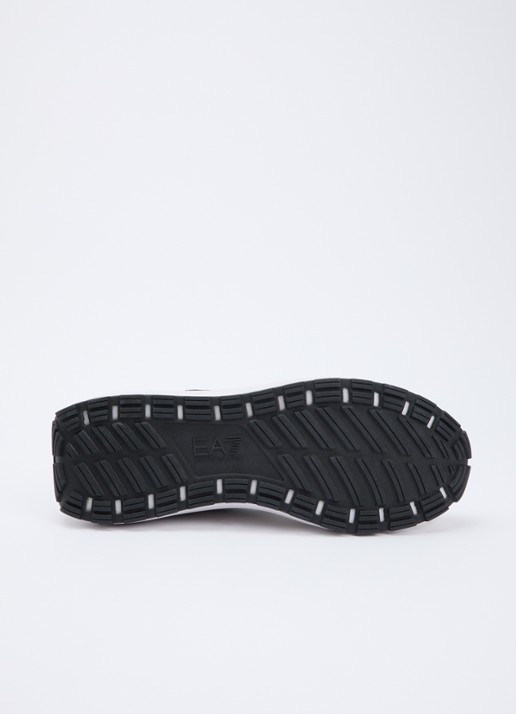 Armani Sneaker van suède met details van mesh - detail 5 gebroken wit