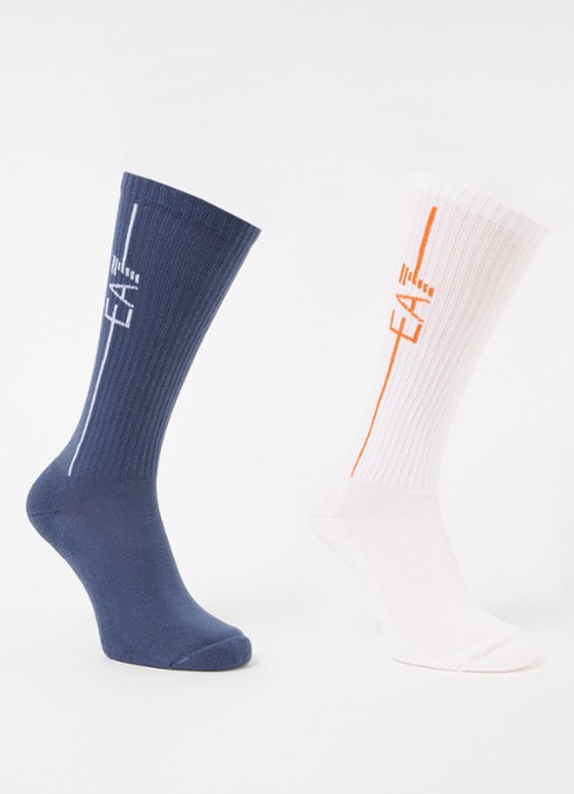 Armani SOCKS SET - voorkant staalblauw