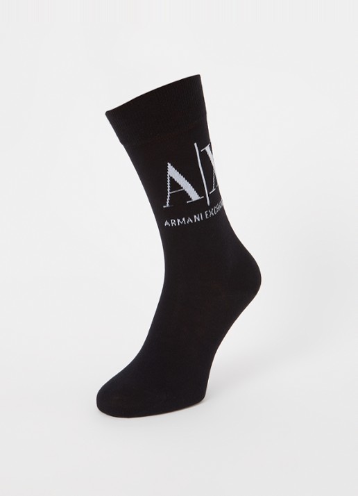 Armani Sokken met logo - detail 3 zwart