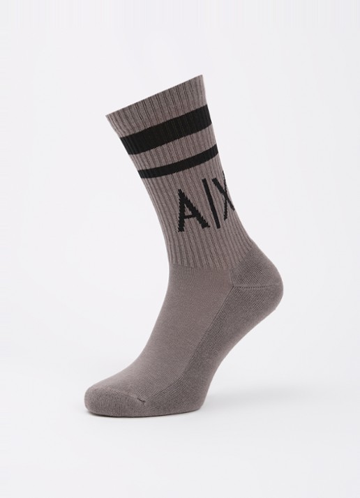 Armani Sokken met logoprint in 2-pack - detail zand
