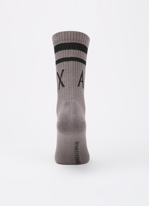 Armani Sokken met logoprint in 2-pack - voorkant 3 zand